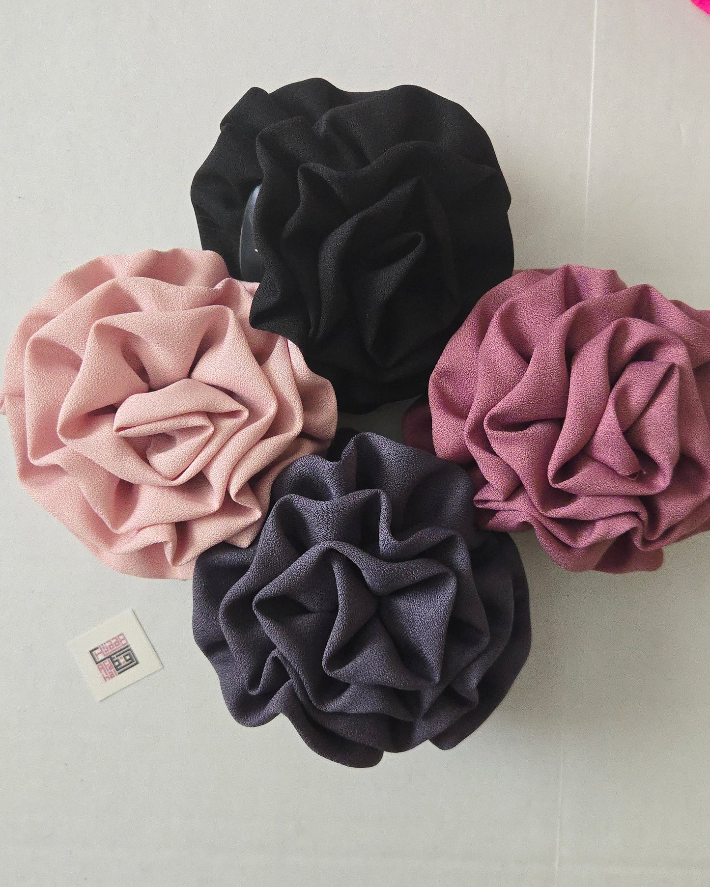 Ruffle Hair Claw Clip - Chiffon