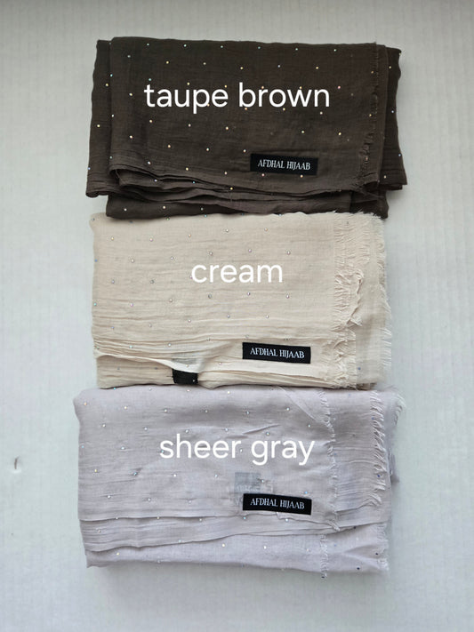 Viscose Hijabs - Rhinestones