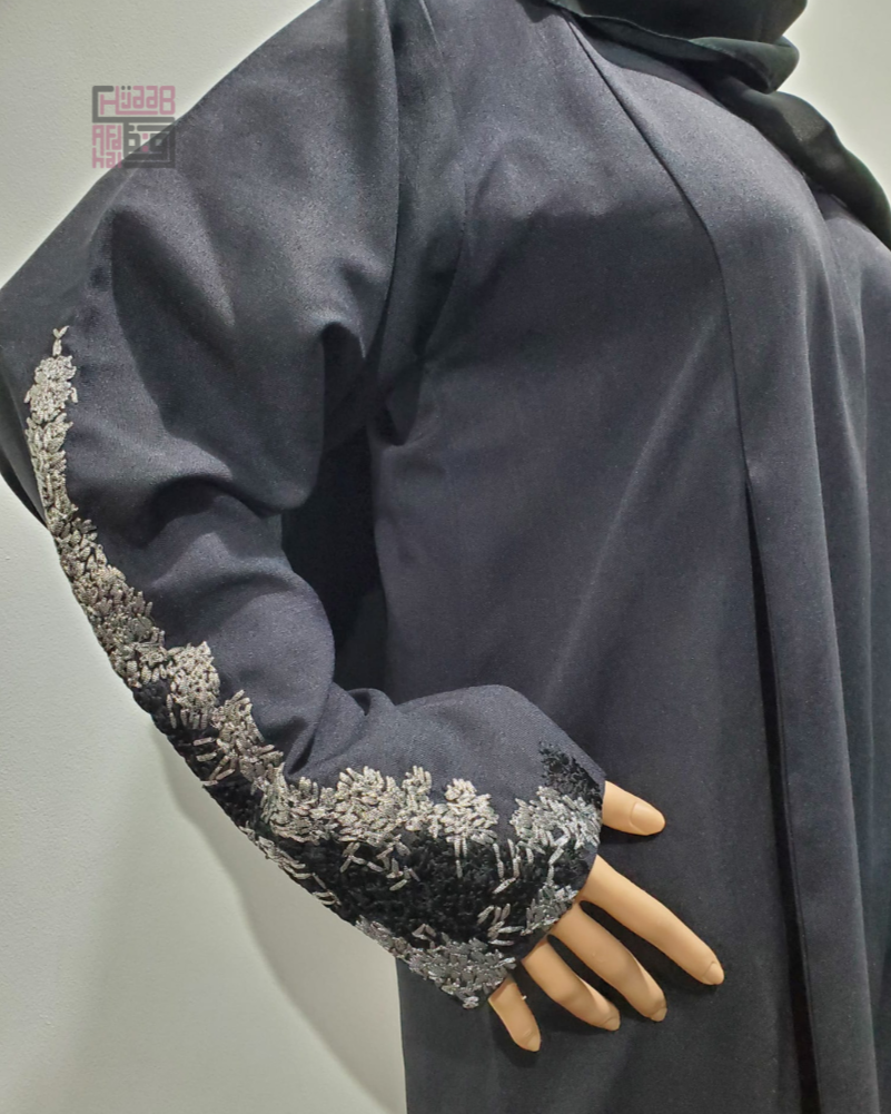 Embroidered Black Abaya
