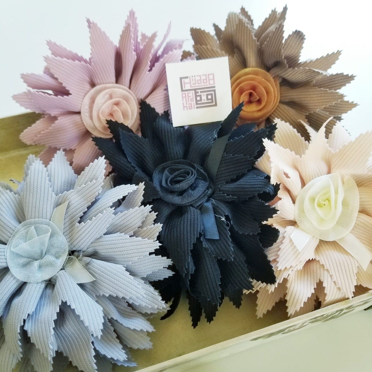 Ruffle Hair Claw Clip