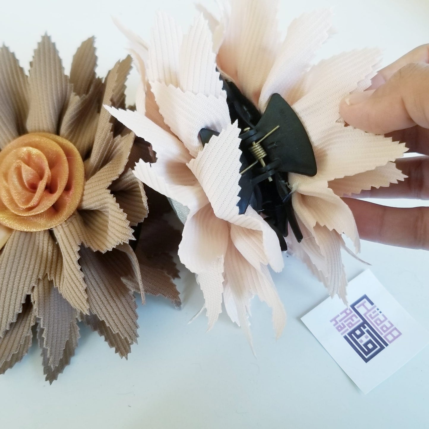 Ruffle Hair Claw Clip