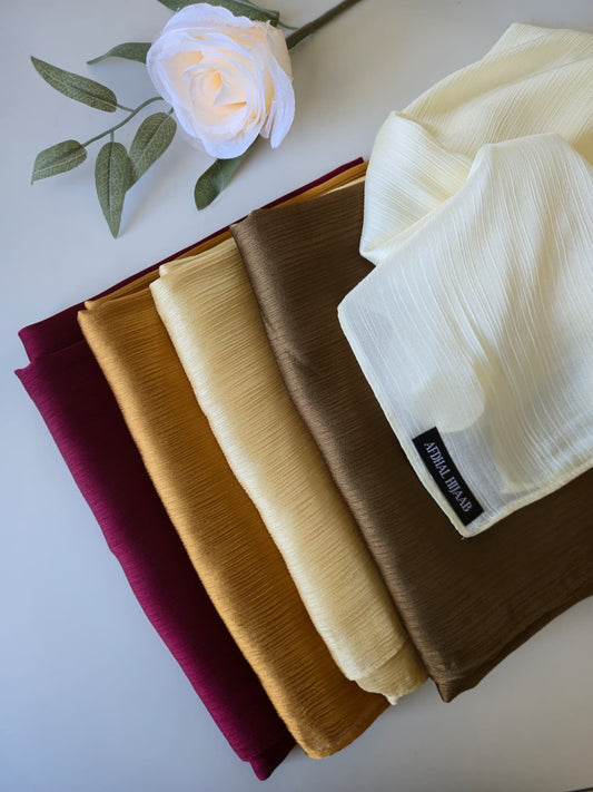 Crinkle Satin Hijab