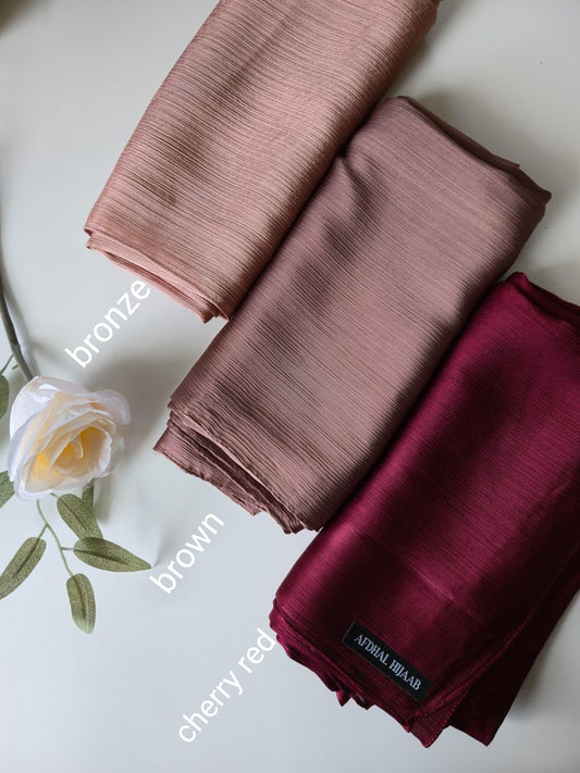 Crinkle Satin Hijab