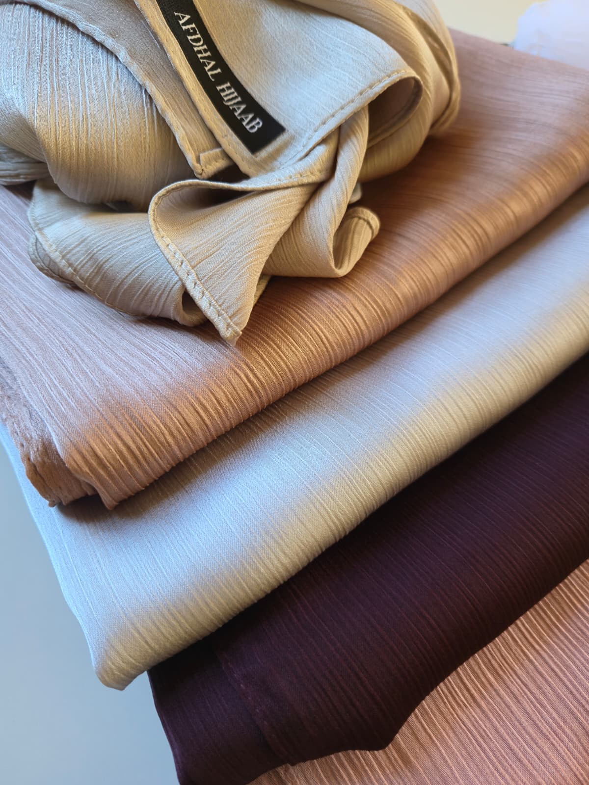 Crinkle Satin Hijab