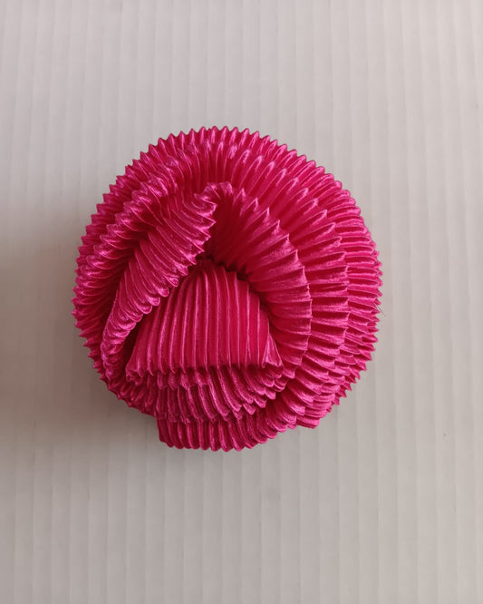 Ruffle Hair Claw Clip - Satin