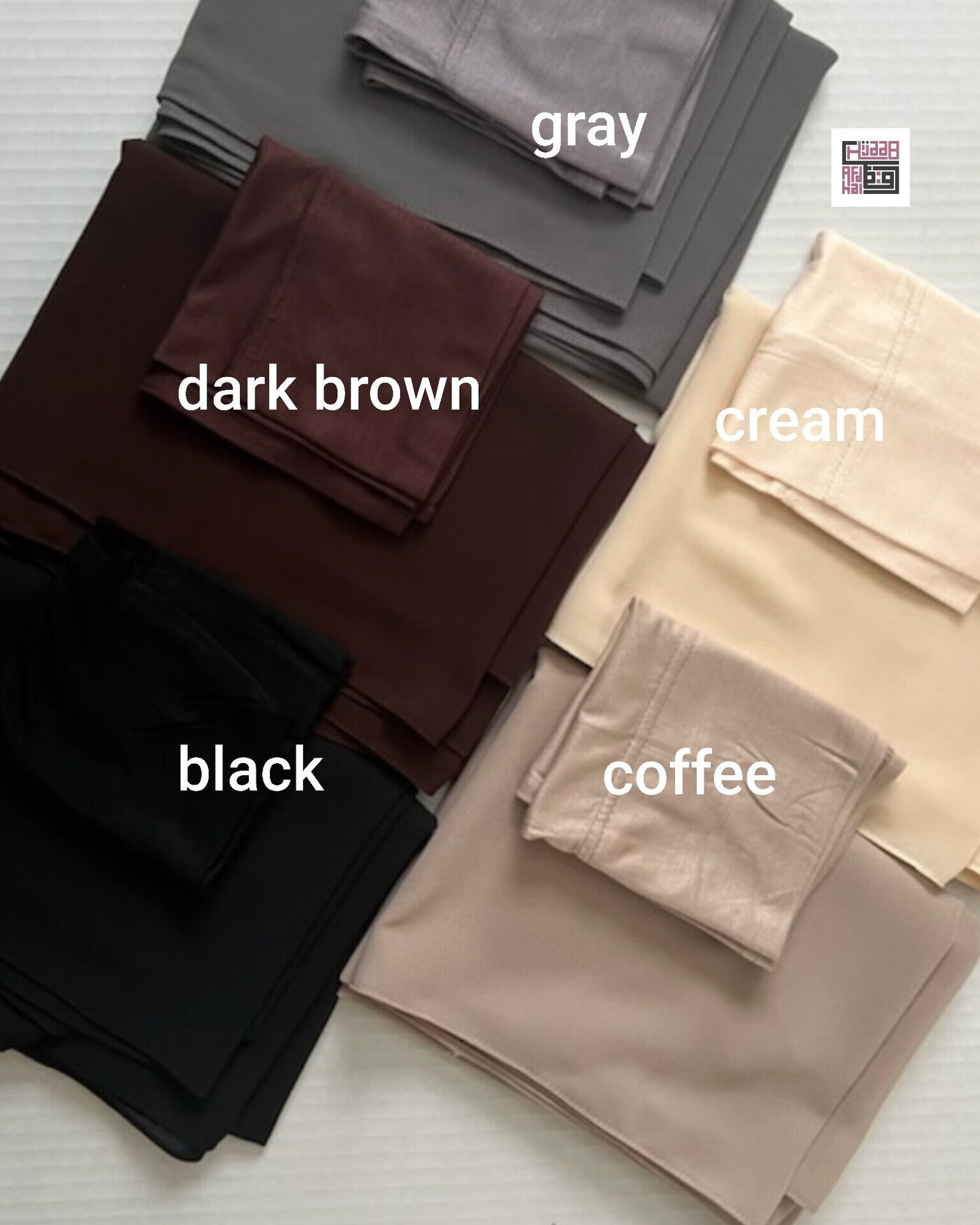 chiffon hijab sets with cap