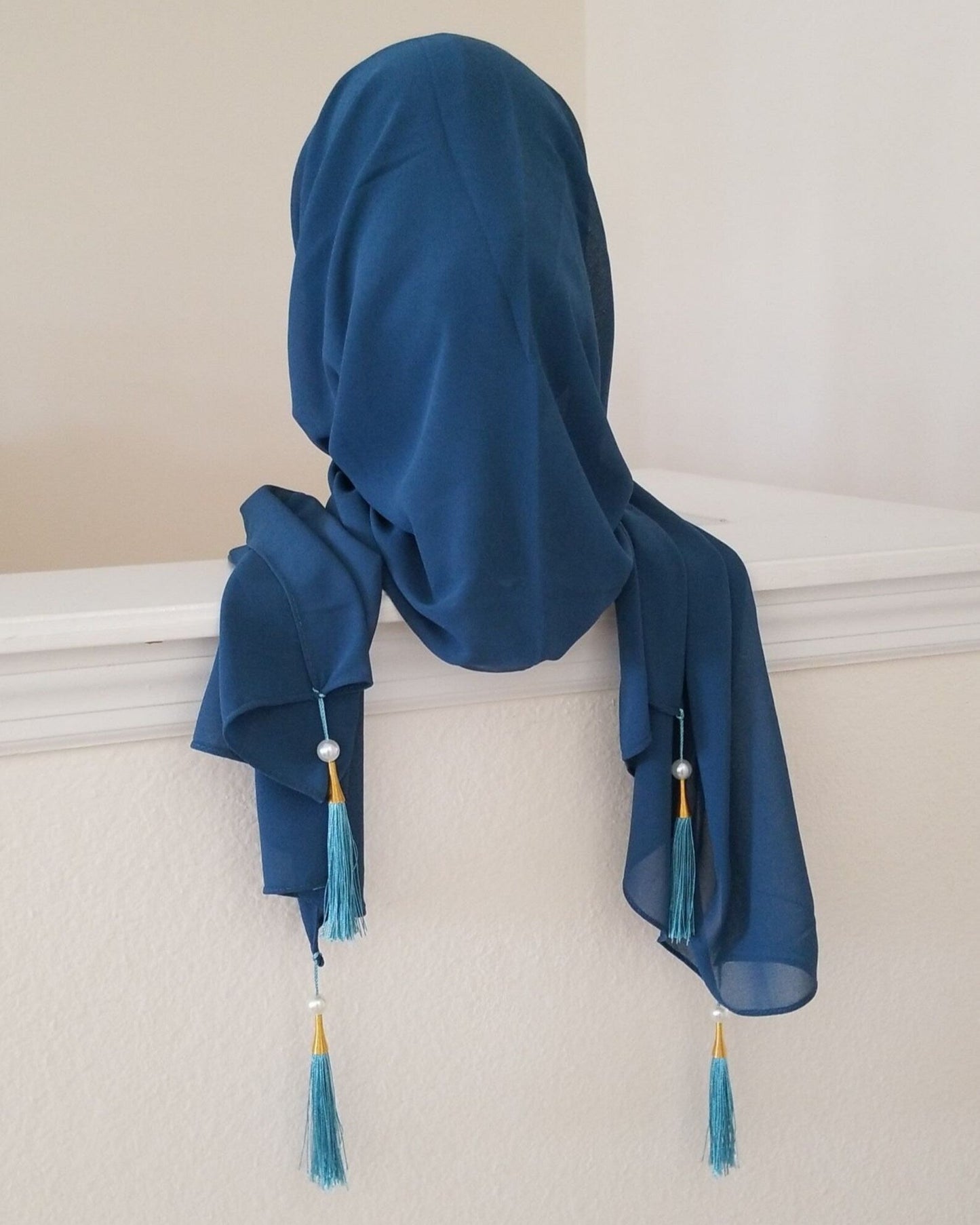 Chiffon Hijab -Tassels