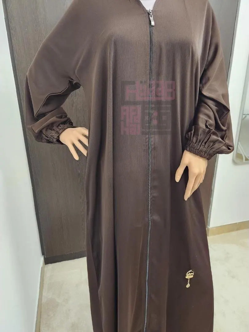 Brown Abaya - Satin