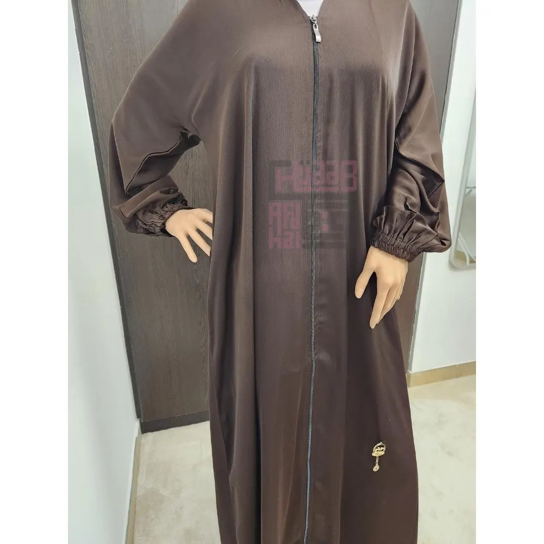 Brown Abaya - Satin