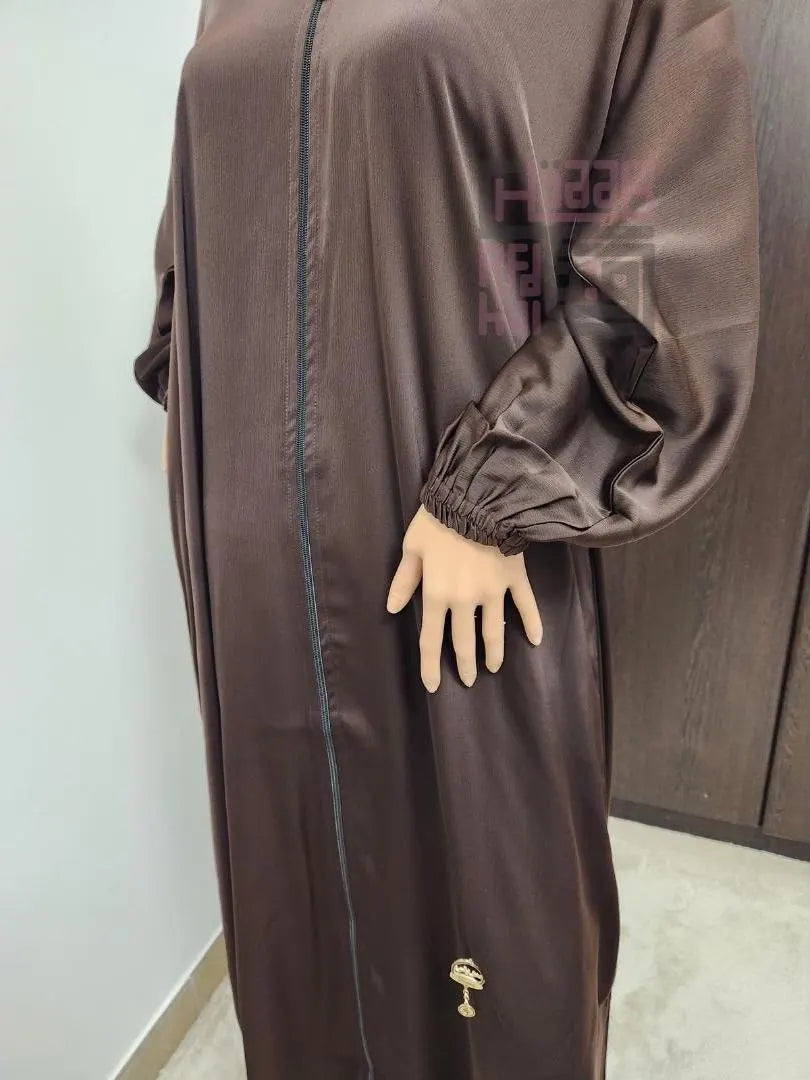 Brown Abaya - Satin