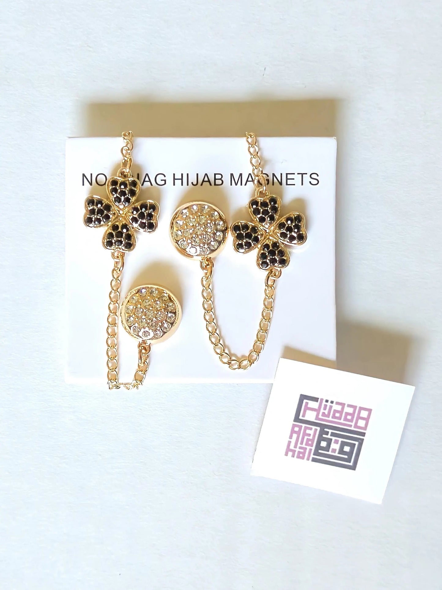 Hijab Magnets - stones and chain