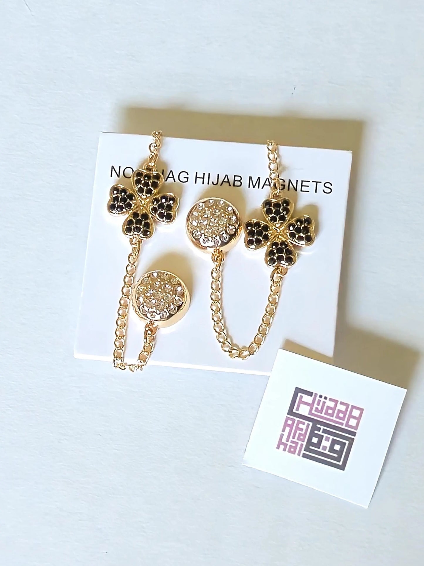 Hijab Magnets - stones and chain