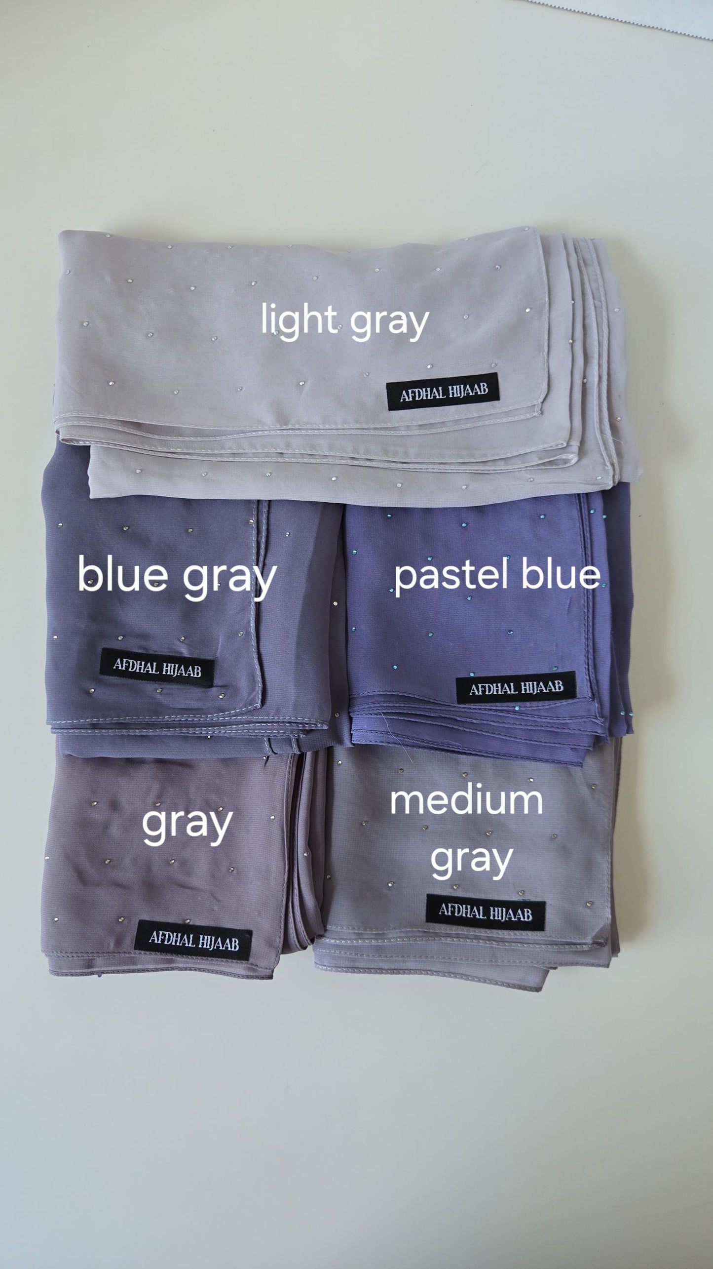 Rhinestone Chiffon Hijab