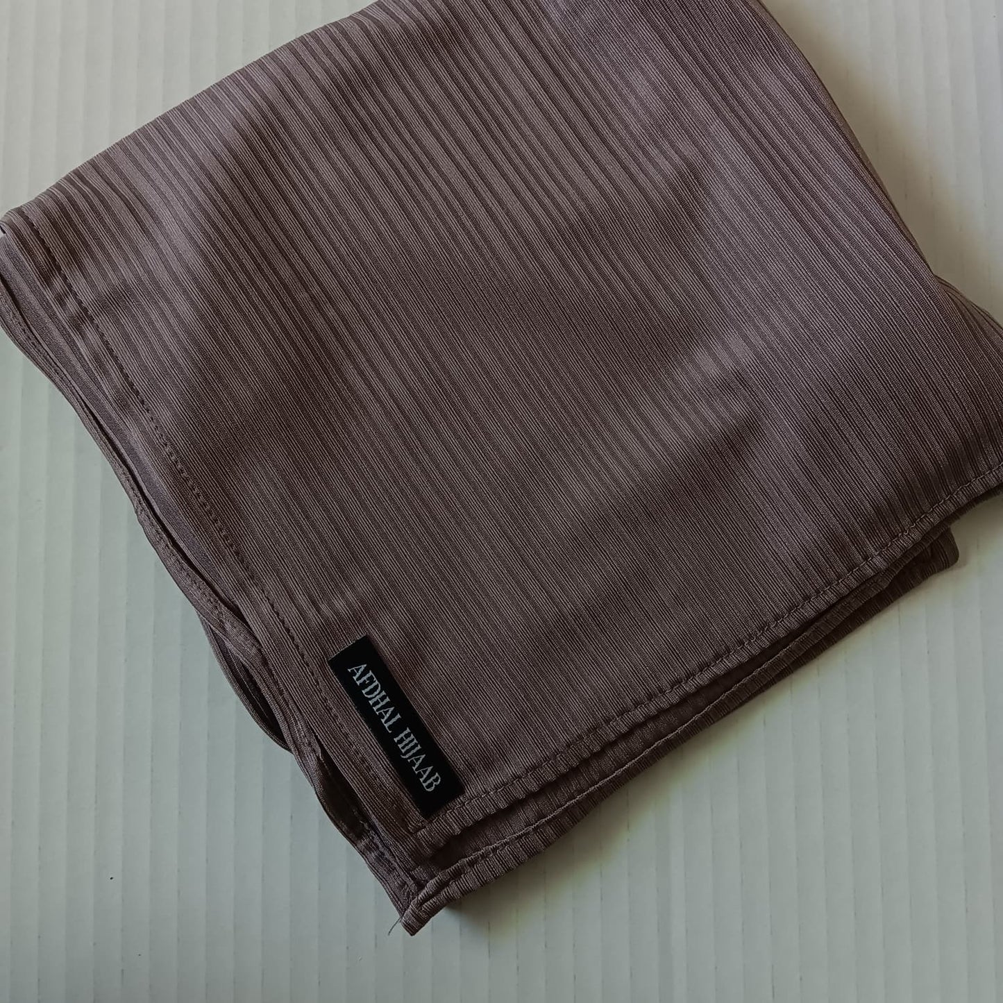 ribbed jersey hijab dark taupe