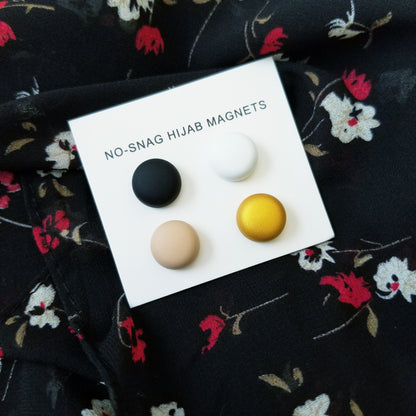 Matte Round Hijab Magnets - 4 pack