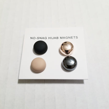 Mixed Round Hijab Magnets - 4 pack