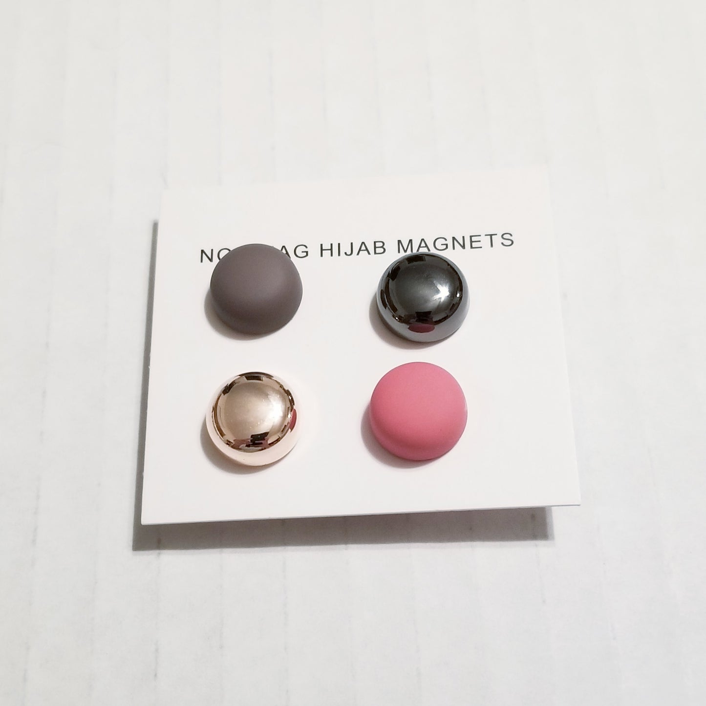 Mixed Round Hijab Magnets - 4 pack