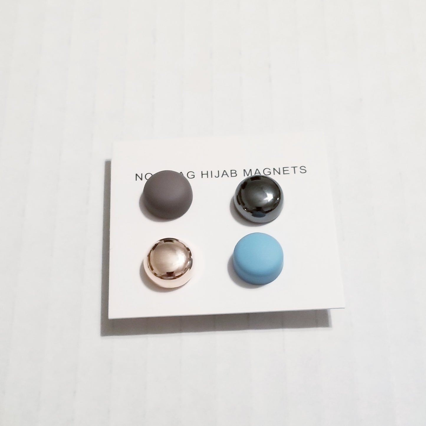 Mixed Round Hijab Magnets - 4 pack