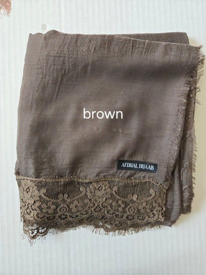 Viscose Hijabs- Lace