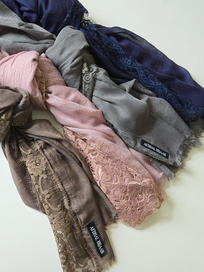 Viscose Hijabs- Lace