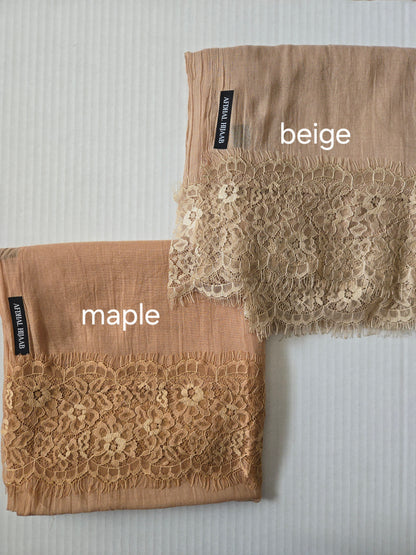 Viscose Hijabs- Lace Edges