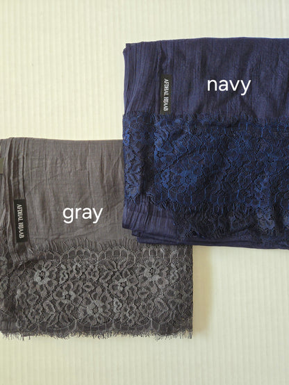 Viscose Hijabs- Lace Edges