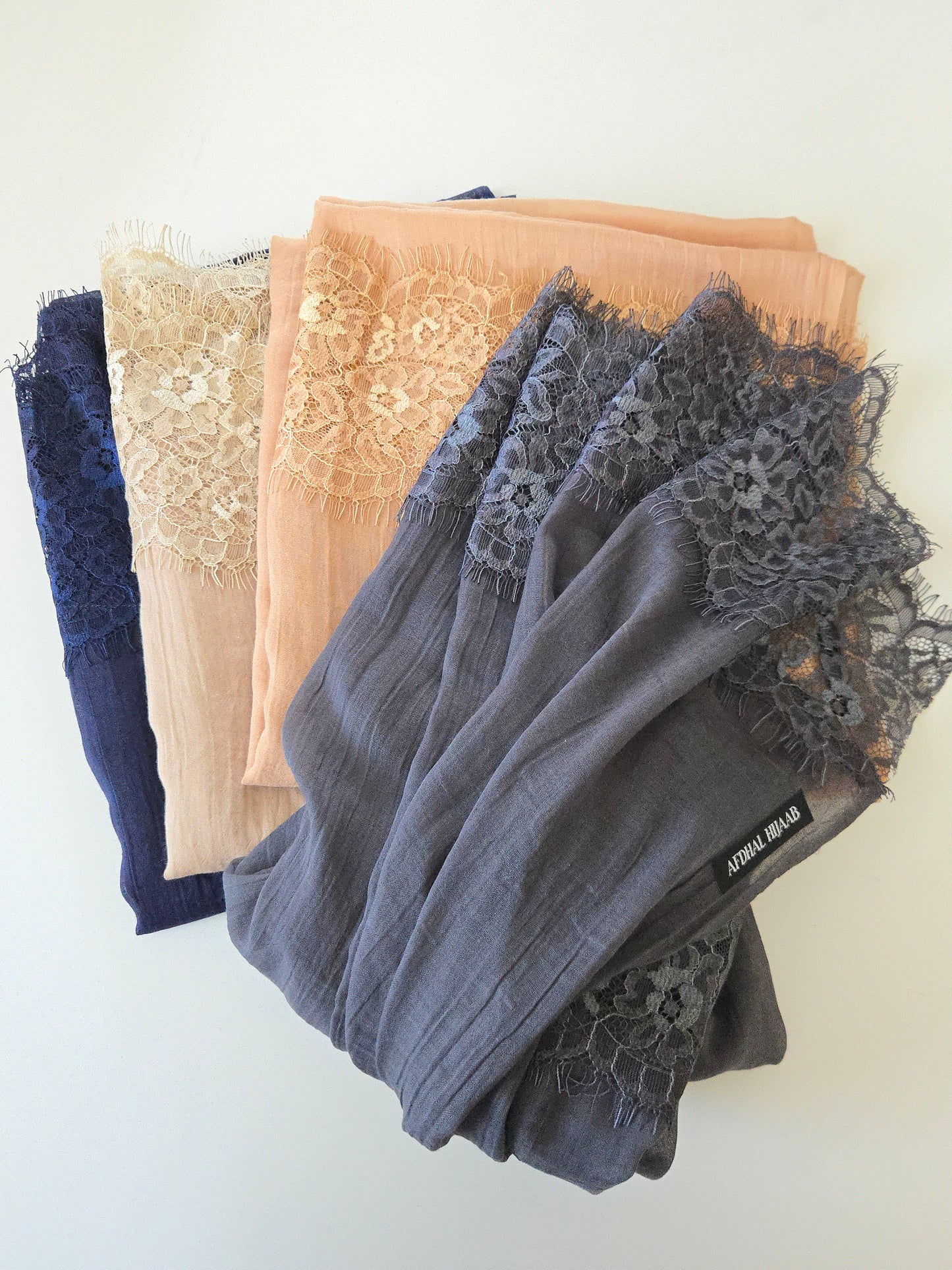 Viscose Hijabs- Lace Edges