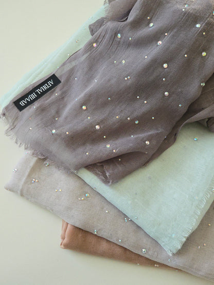 Viscose Hijabs - Rhinestone bunches