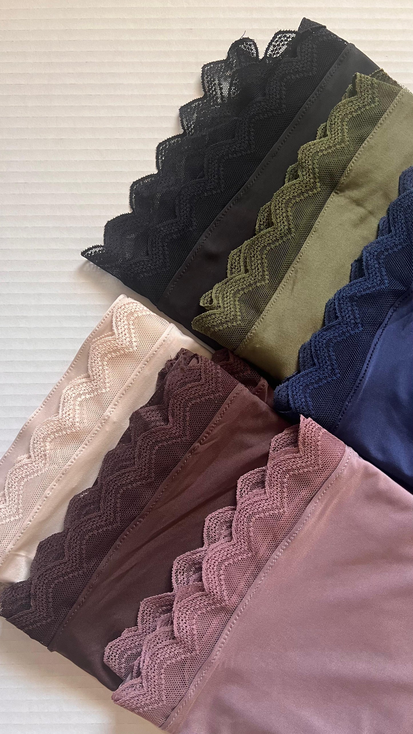 Liquid Jersey Hijabs with Lace