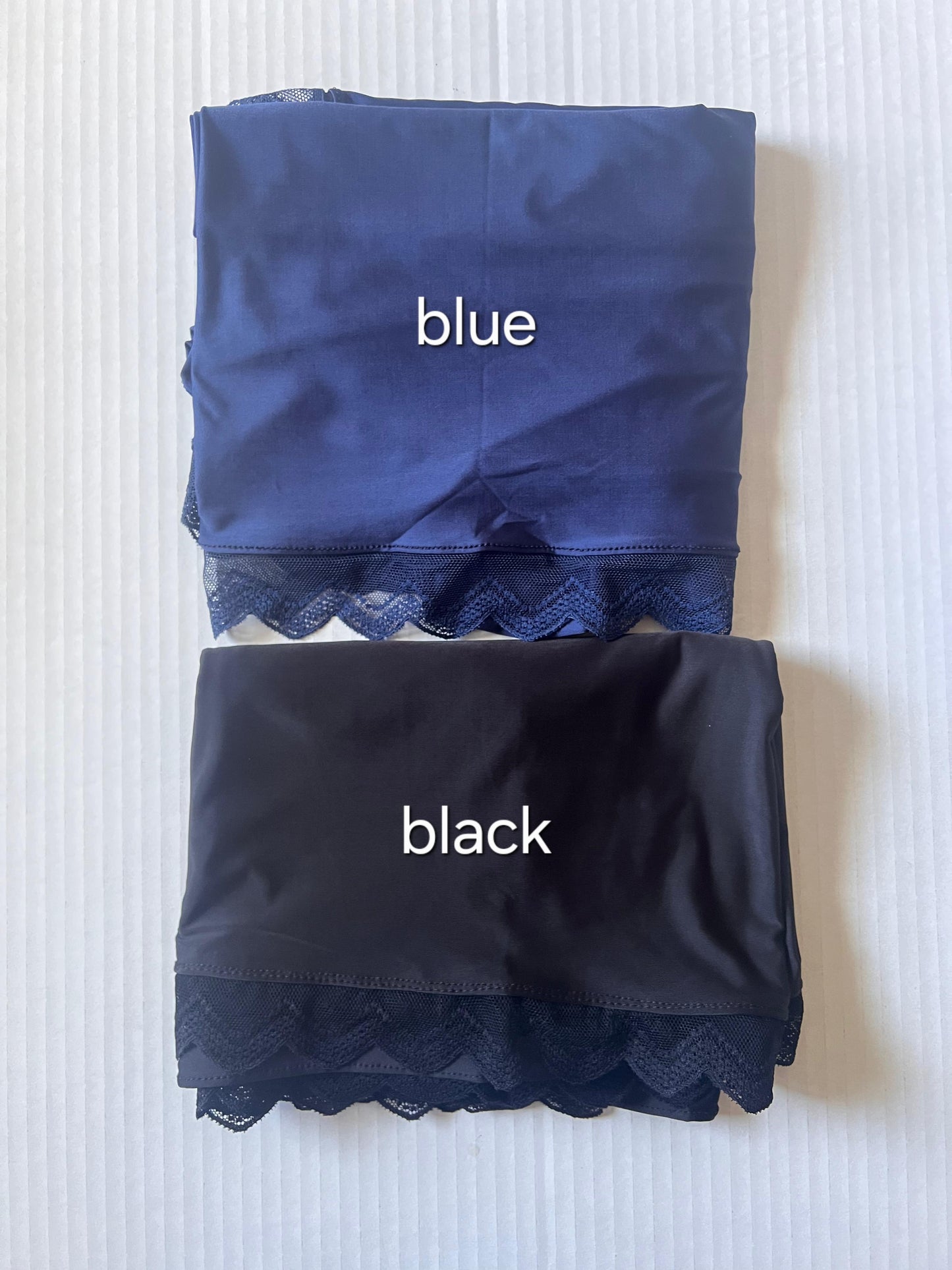 Liquid Jersey Hijabs with Lace