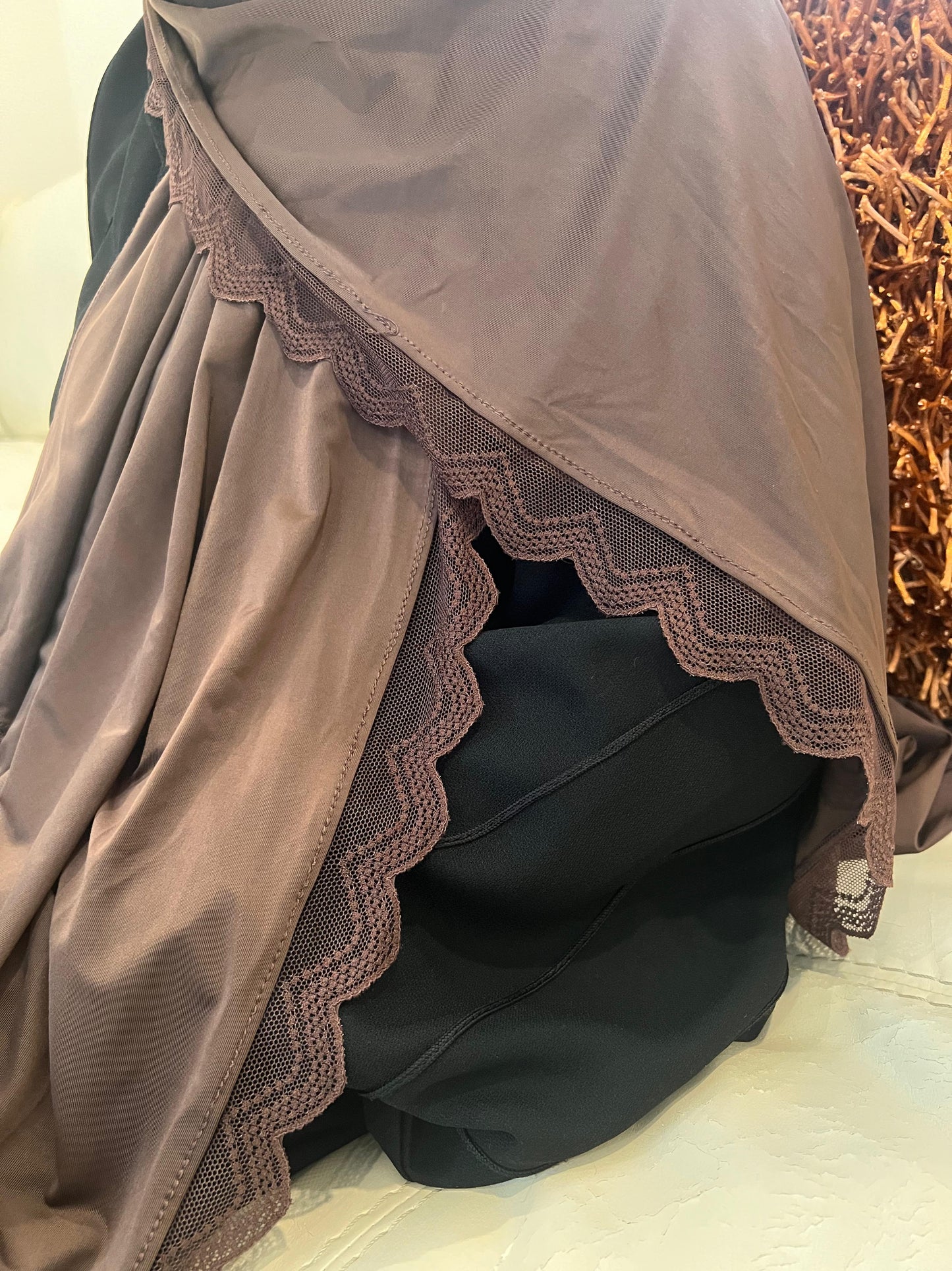 Liquid Jersey Hijabs with Lace