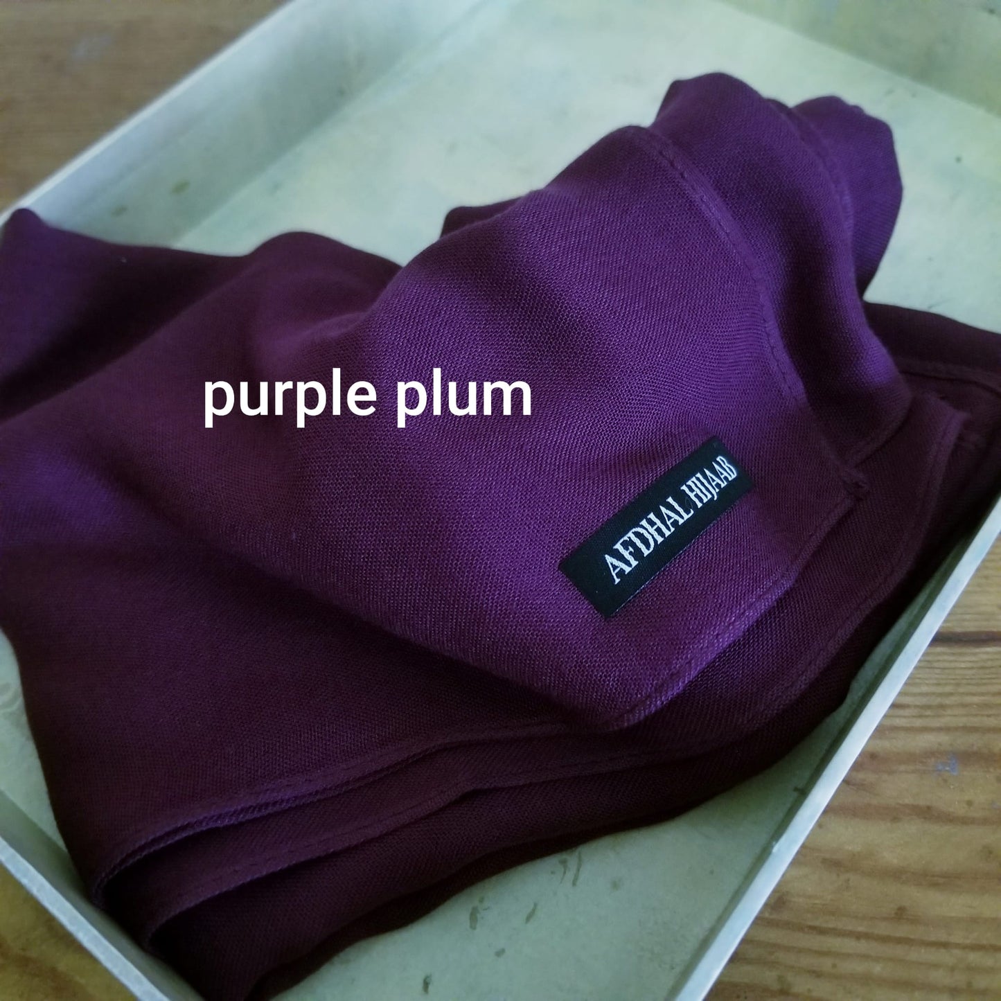Purple plum modal hijab