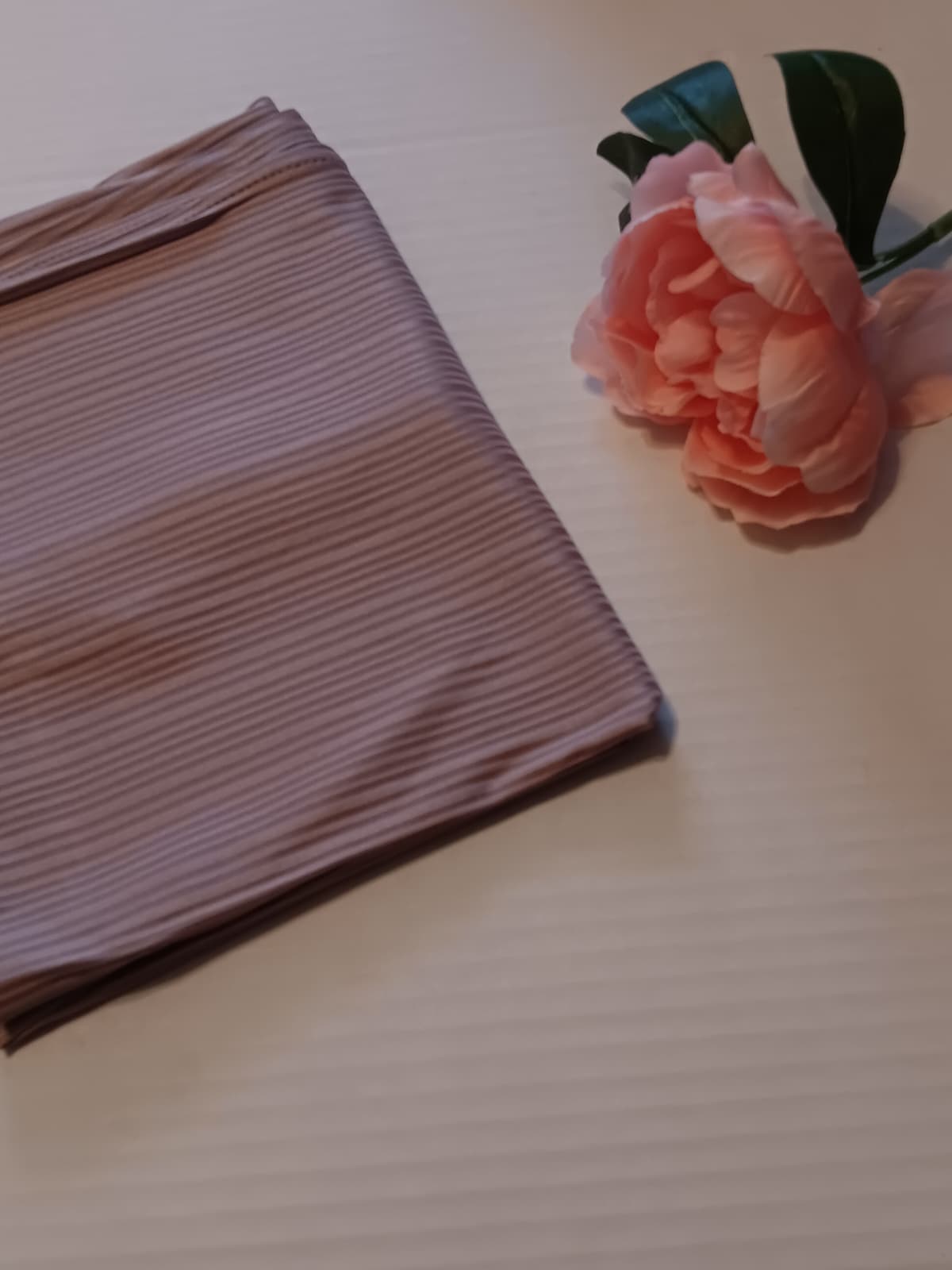 Ribbed Jersey Hijab in mauve