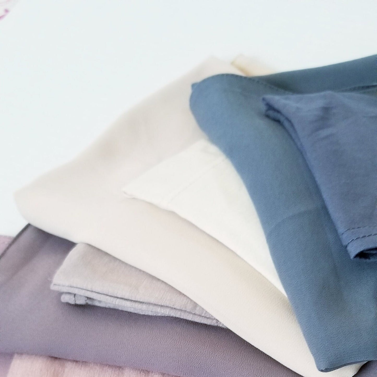 Soft chiffon hijab fabric with matching cap
