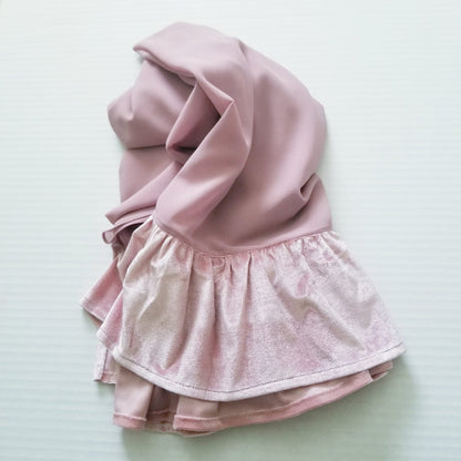 Ruffle Chiffon Hijab - Dusty Pink