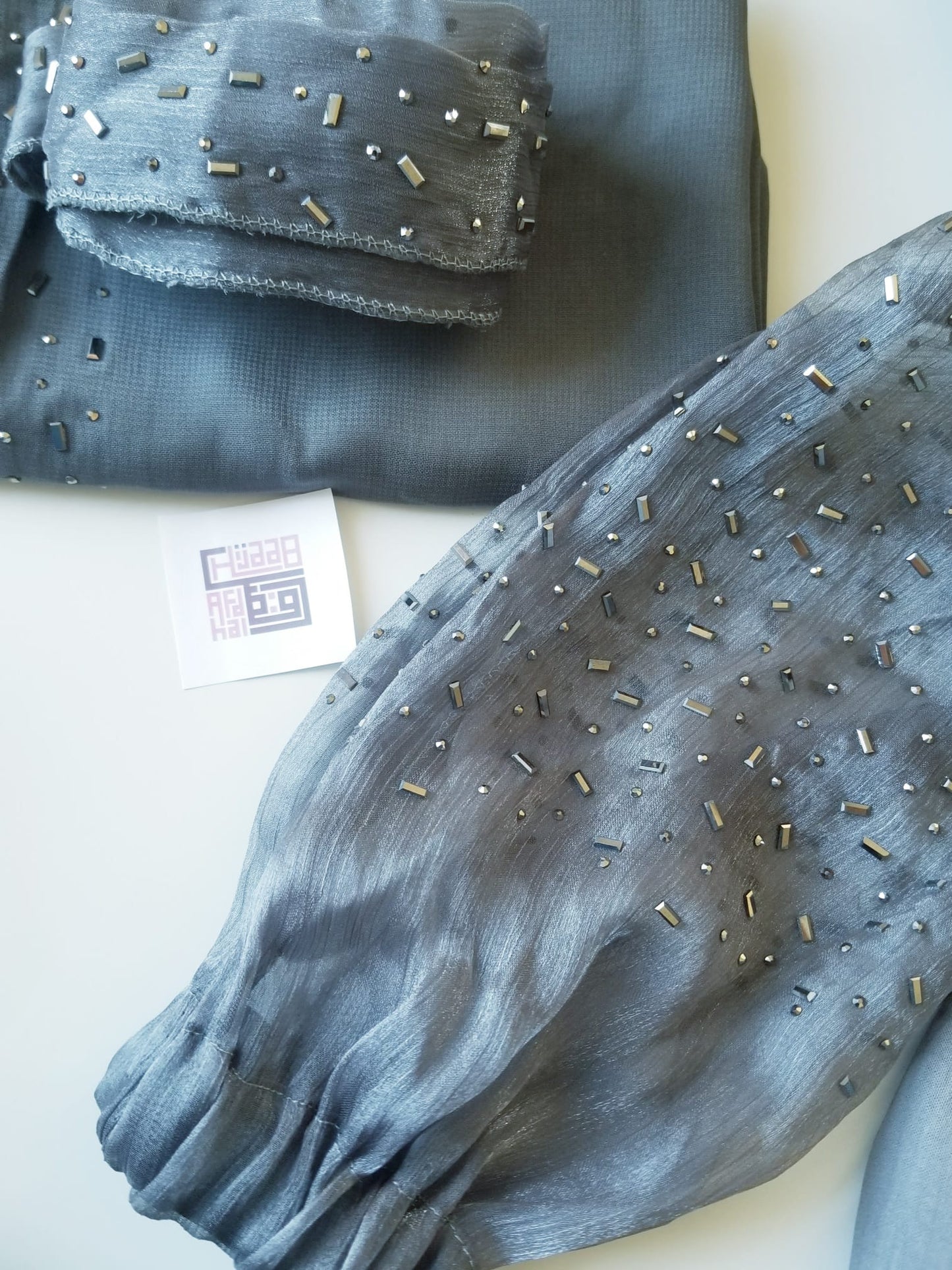 Shimmer Abaya - Embroidered