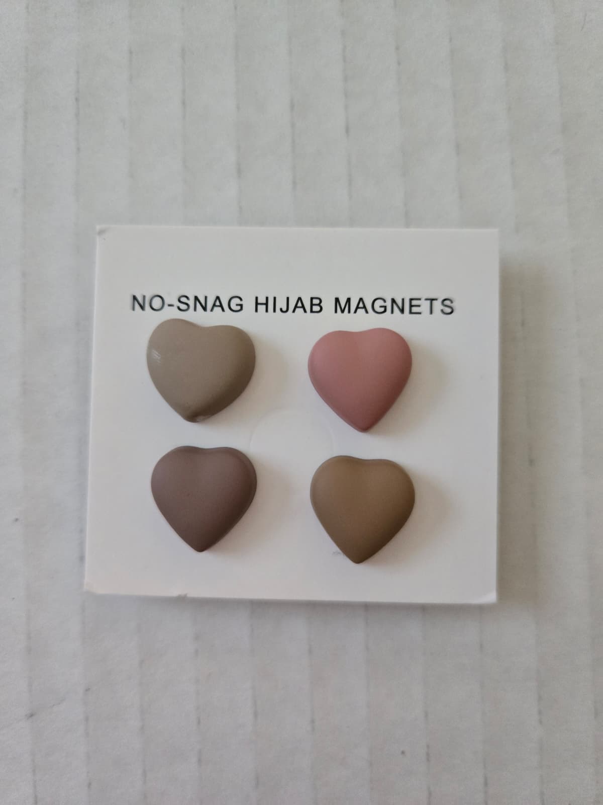 Matte Heart Hijab Magnets - 4 pack