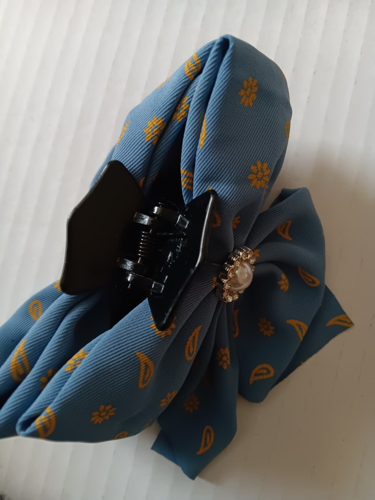 Ruffle Hair Claw Clip