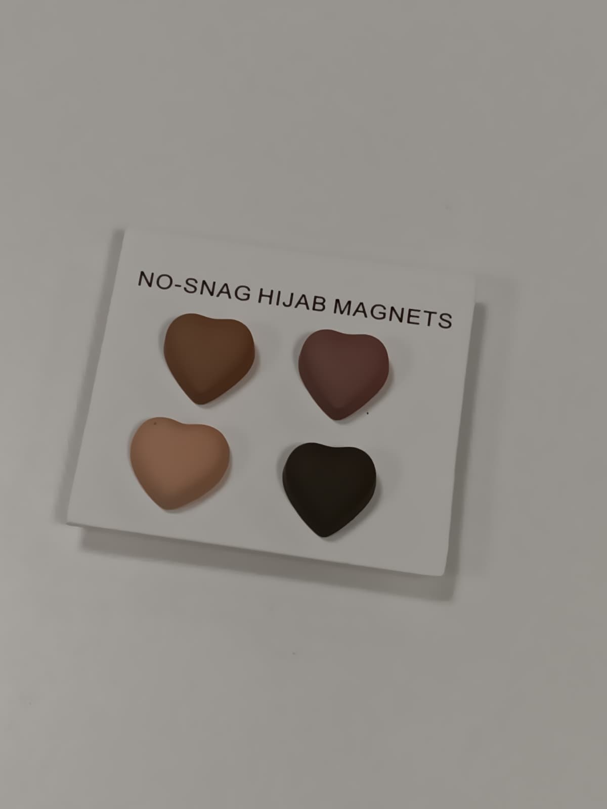 Matte Heart Hijab Magnets – 4 Pack