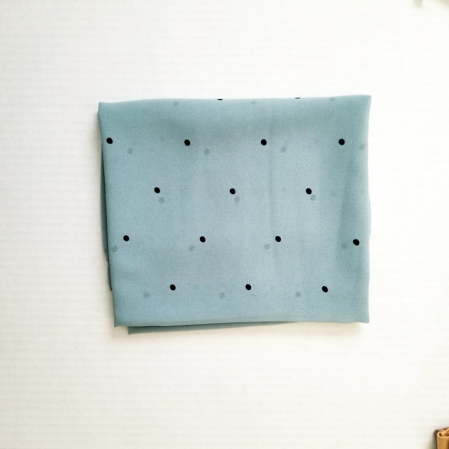 blue polka dot printed chiffon hijab