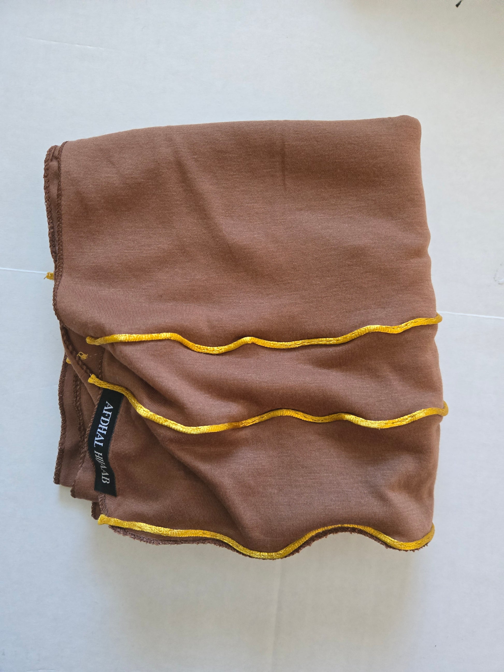  cotton jersey hijab brown
