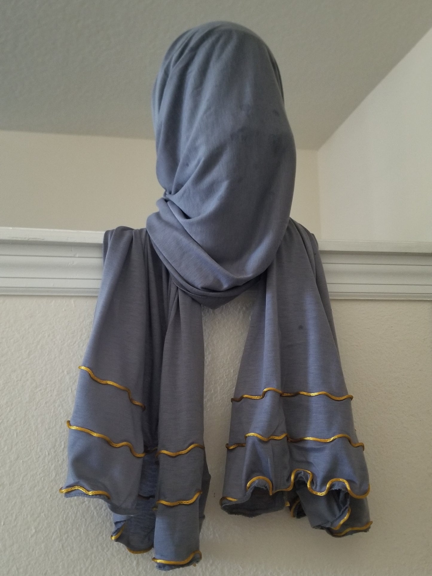  cotton jersey hijab gray