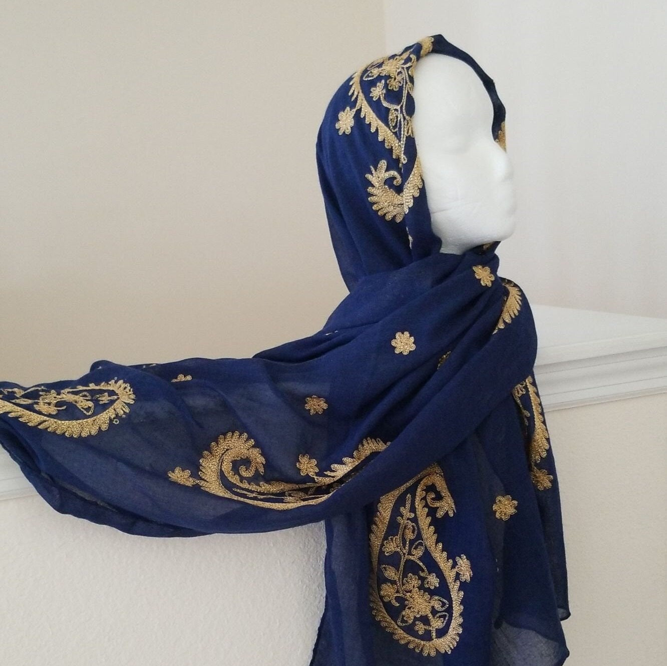 Embroidered Hijabs - Paisley