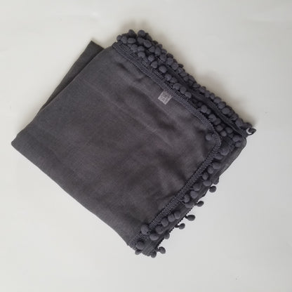 Cotton Viscose Pompom Hijab