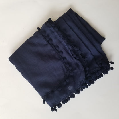 Cotton Viscose Pompom Hijab