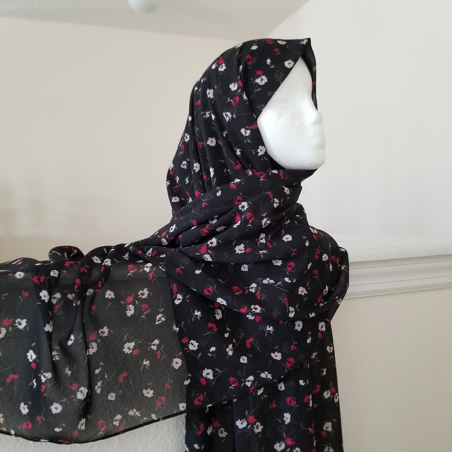 Printed Chiffon Hijab - Floral