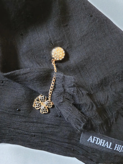 Hijab Magnets - stones and chain