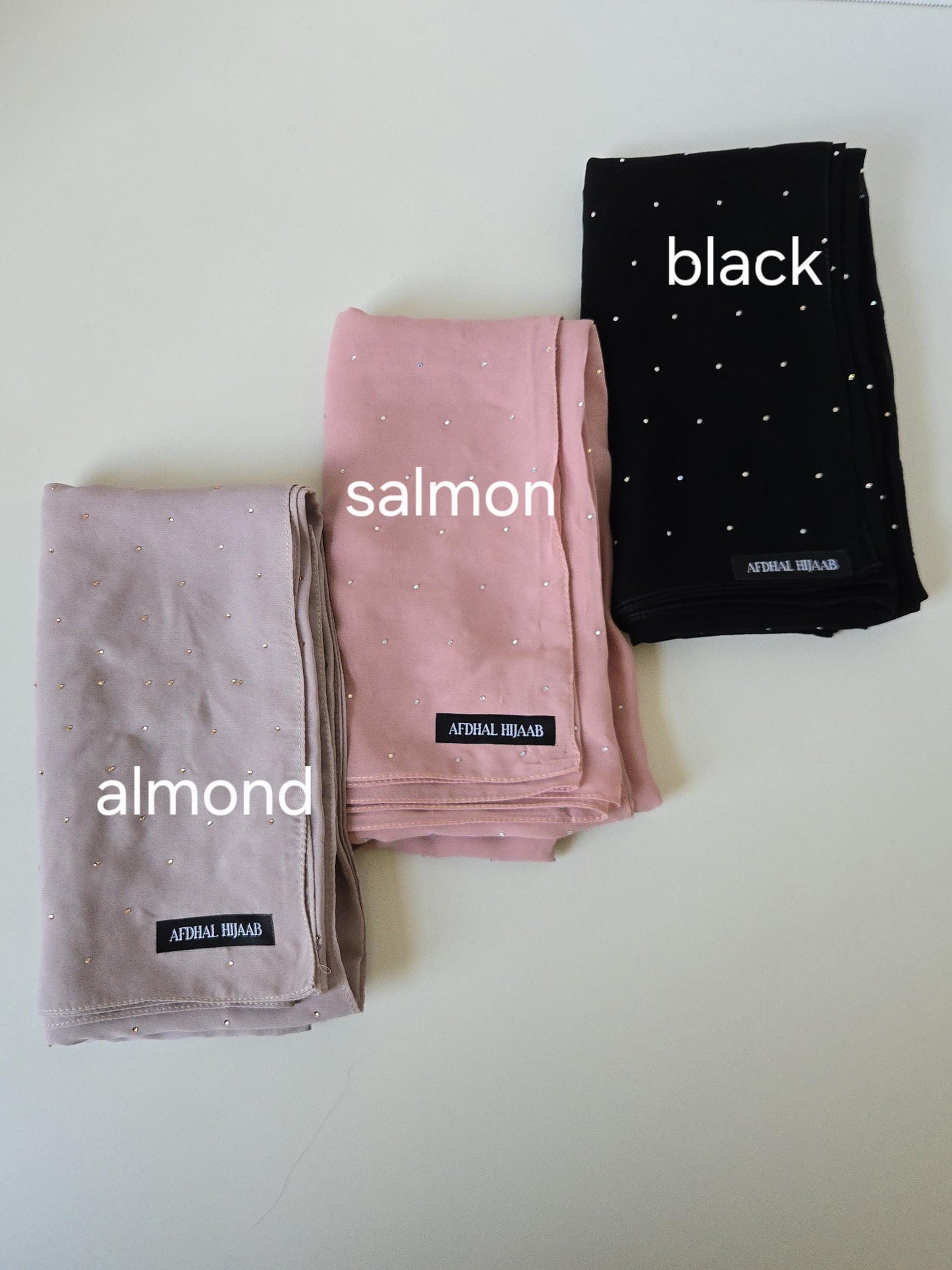 Rhinestone Chiffon Hijab