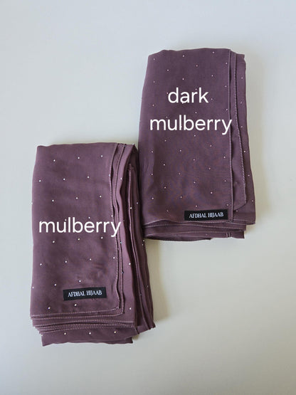 Rhinestone Chiffon Hijab