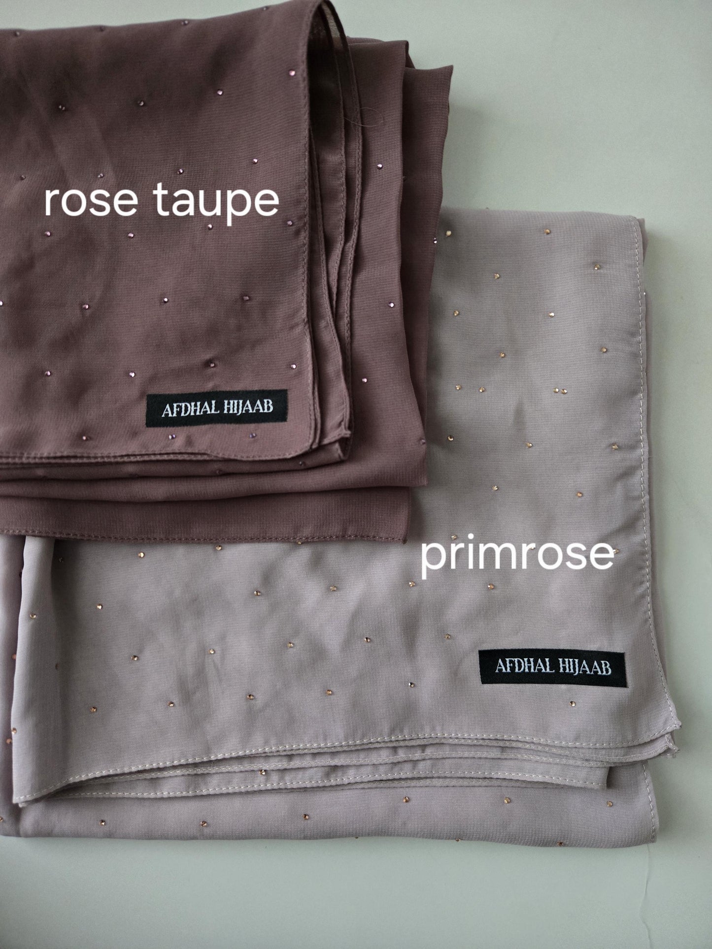 Rhinestone Chiffon Hijab